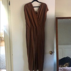 Brown midi  jumpsuit